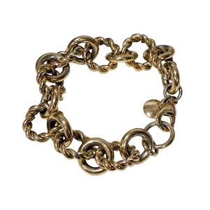 J. Crew Chunky Bracelet Gold Tone Chain Link